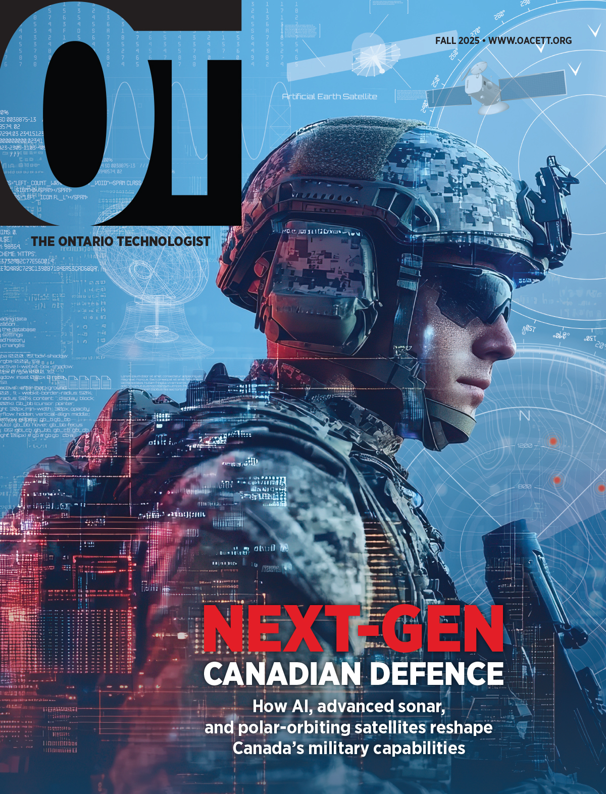 Cover of Ontario Technologist magazine, Fall 2025 edition