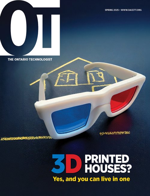 Cover of Ontario Technologist magazine, Spring 2025 edition