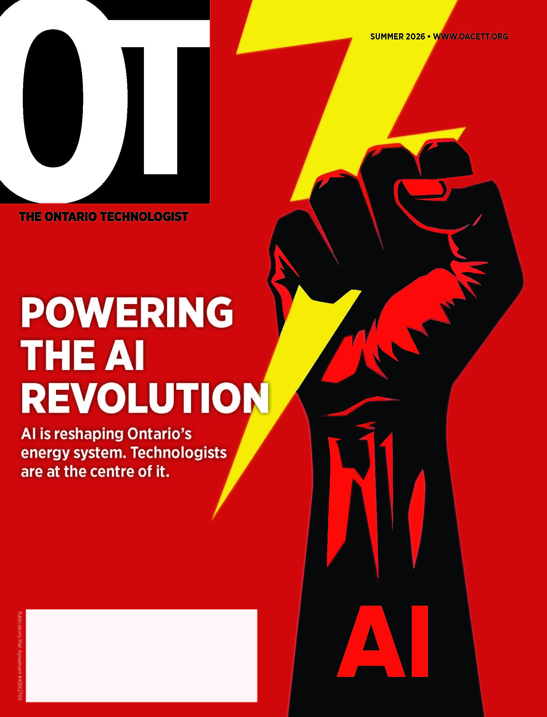 Cover of Ontario Technologist magazine, Summer 2026 edition