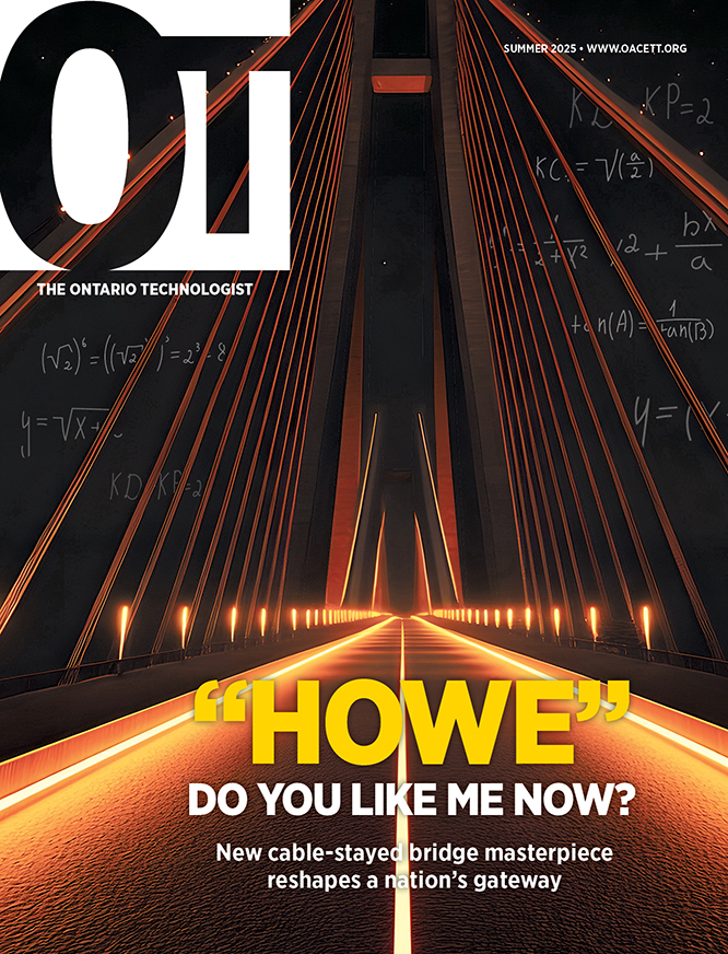 Cover of Ontario Technologist magazine, Summer 2025 edition